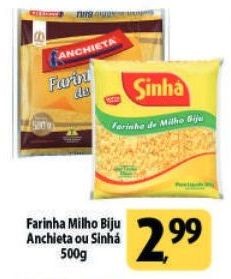 Farinha de Milho Biju Anchieta ou Sinhá 500g