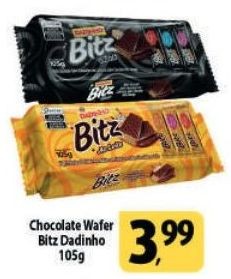 Chocolate Wafer Bitz Dadinho 105g