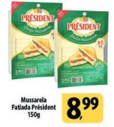 Mussarela Fatiada Président 150g