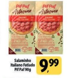 Salaminho Italiano Fatiado Pif Paf 90g