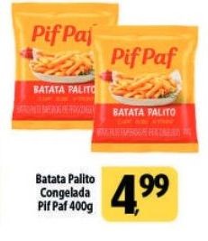 Batata Palito Congelada Pif Paf 400g