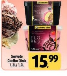 Sorvete Coelho Diniz 1,3L/1,5L