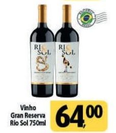 Vinho Gran Reserva Rio Sol 750ml