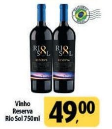 Vinho Reserva Rio Sol 750ml