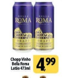 Chopp Vinho Bella Roma Latão 473ml
