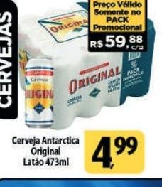 Cerveja Antarctica Original Latão 473ml