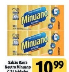 Sabão Barra Neutro Minuano C/5 Unidades