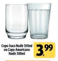 Copo Suco Nadir 350ml ou Copo Americano Nadir 300ml
